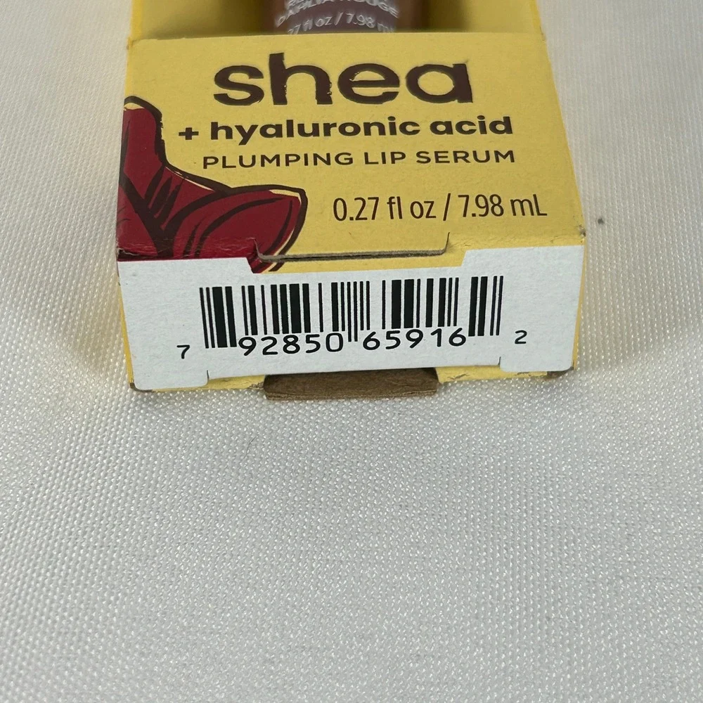 3PK Burts Bees Shea + Hyaluronic Acid Plumping Lip Serum Red Dahlia 0.27oz Each